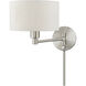 Allison 15 inch 60.00 watt Brushed Nickel Swing Arm Wall Lamp Wall Light
