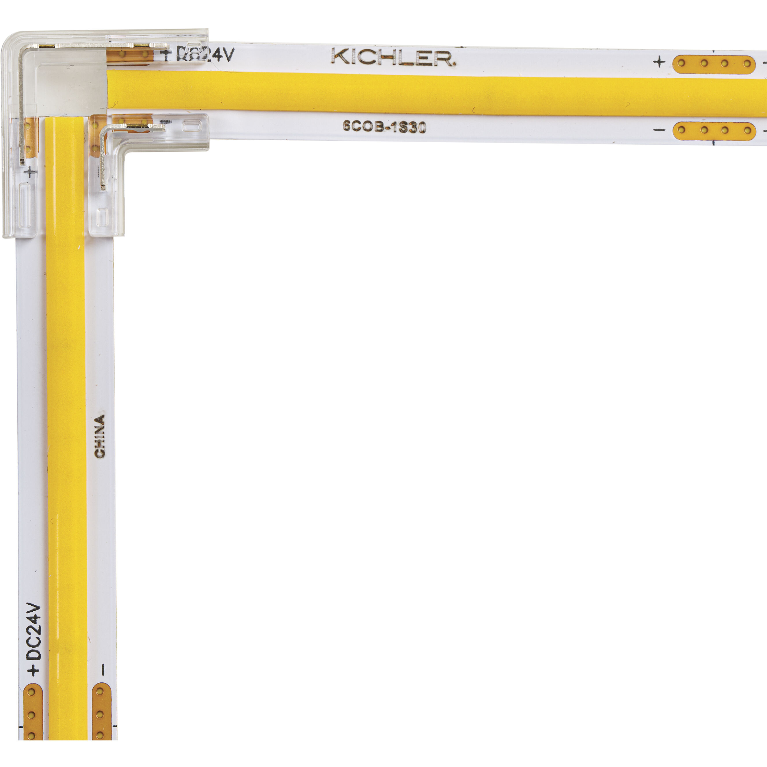 COB Dry Clear 0.67 inch Crimp Connectors, 90 Degree