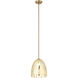 Chroman Empire 1 Light 9.85 inch Satin Gold Pendant Ceiling Light