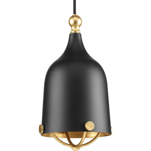 Era 1 Light 6 inch Matte Black Mini-Pendant Ceiling Light, Design Series