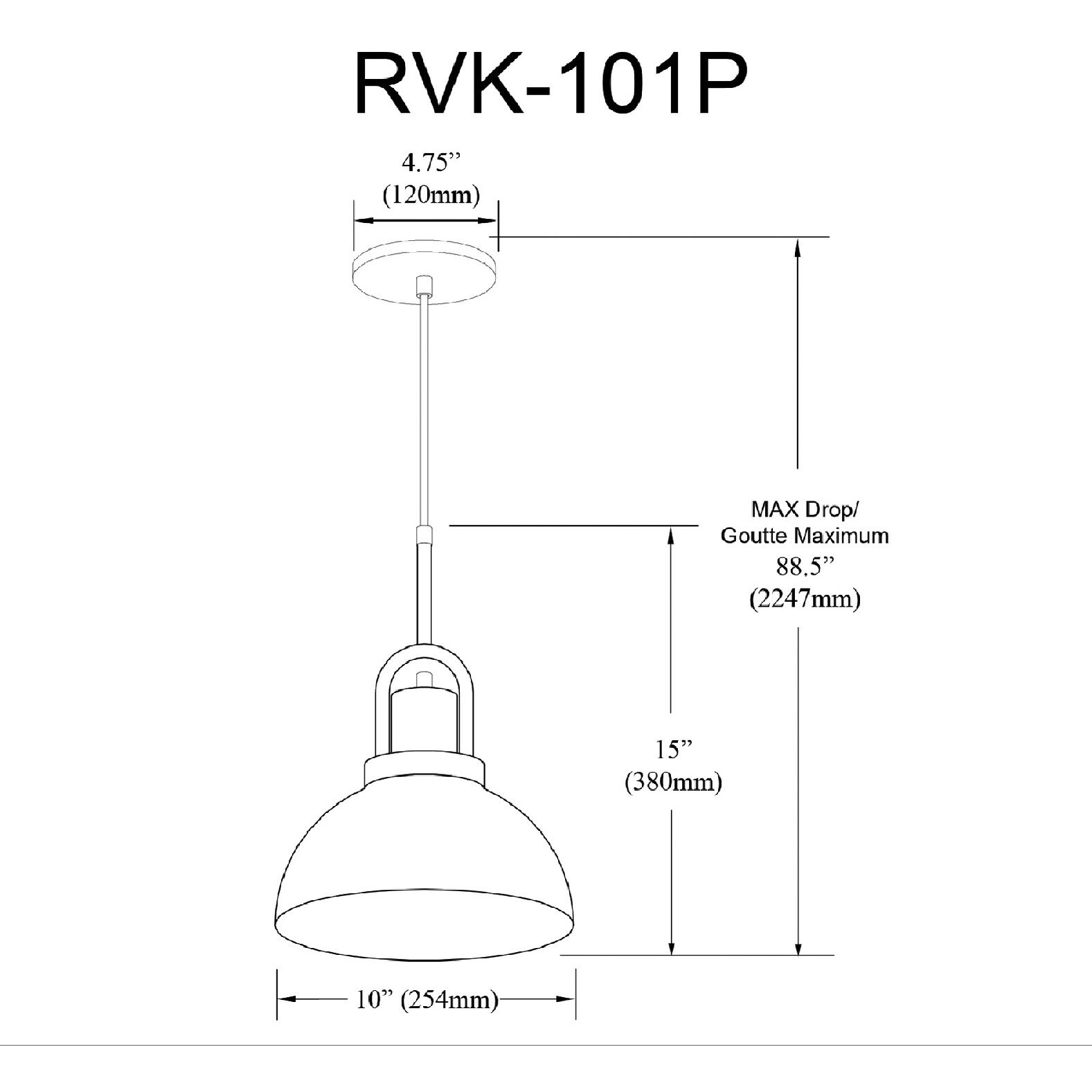 Reveka LED 10 inch Matte White Pendant Ceiling Light