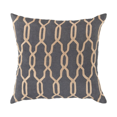 Gates 18 X 18 inch Navy and Beige Throw Pillow