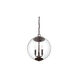 Modern 3 Light 13.75 inch Oil Rubbed Bronze Pendant Ceiling Light