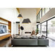 Lora 1 Light 27.5 inch Black Pendant Ceiling Light in Ebony/Ash, 28 in, WEP Collection