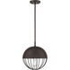 Farmhouse 1 Light 12.19 inch Oil Rubbed Bronze Outdoor Hanging Lantern