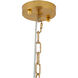 Canada 6 Light 16 inch Gold Chandelier Ceiling Light