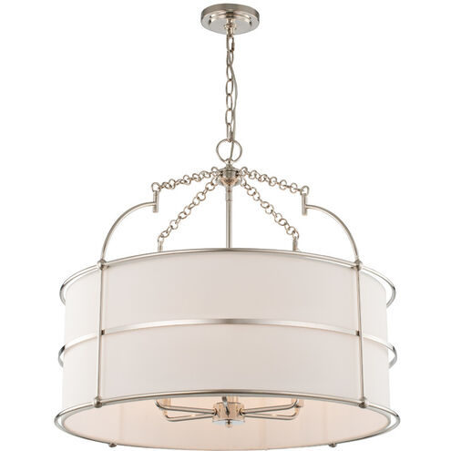 Carson 6 Light 26 inch Polished Nickel Pendant Ceiling Light