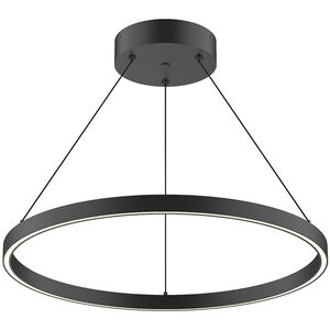 Cerchio 23.63 inch Black Pendant Ceiling Light