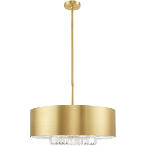 Madison 6 Light 24 inch Satin Brass Pendant Chandelier Ceiling Light
