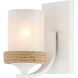 Chatham 1 Light 7.88 inch Natural White Bath Vanity Light Wall Light