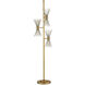 Novatude 71 inch 60 watt Antique Gold Leaf Floor Lamp Portable Light