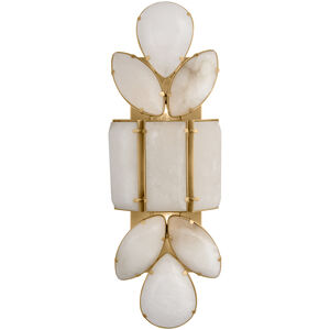 kate spade new york Lloyd 2 Light 6.25 inch Soft Brass Jeweled Sconce Wall Light in Alabaster, Large