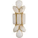 kate spade new york Lloyd 2 Light 6.25 inch Soft Brass Jeweled Sconce Wall Light in Alabaster, Large