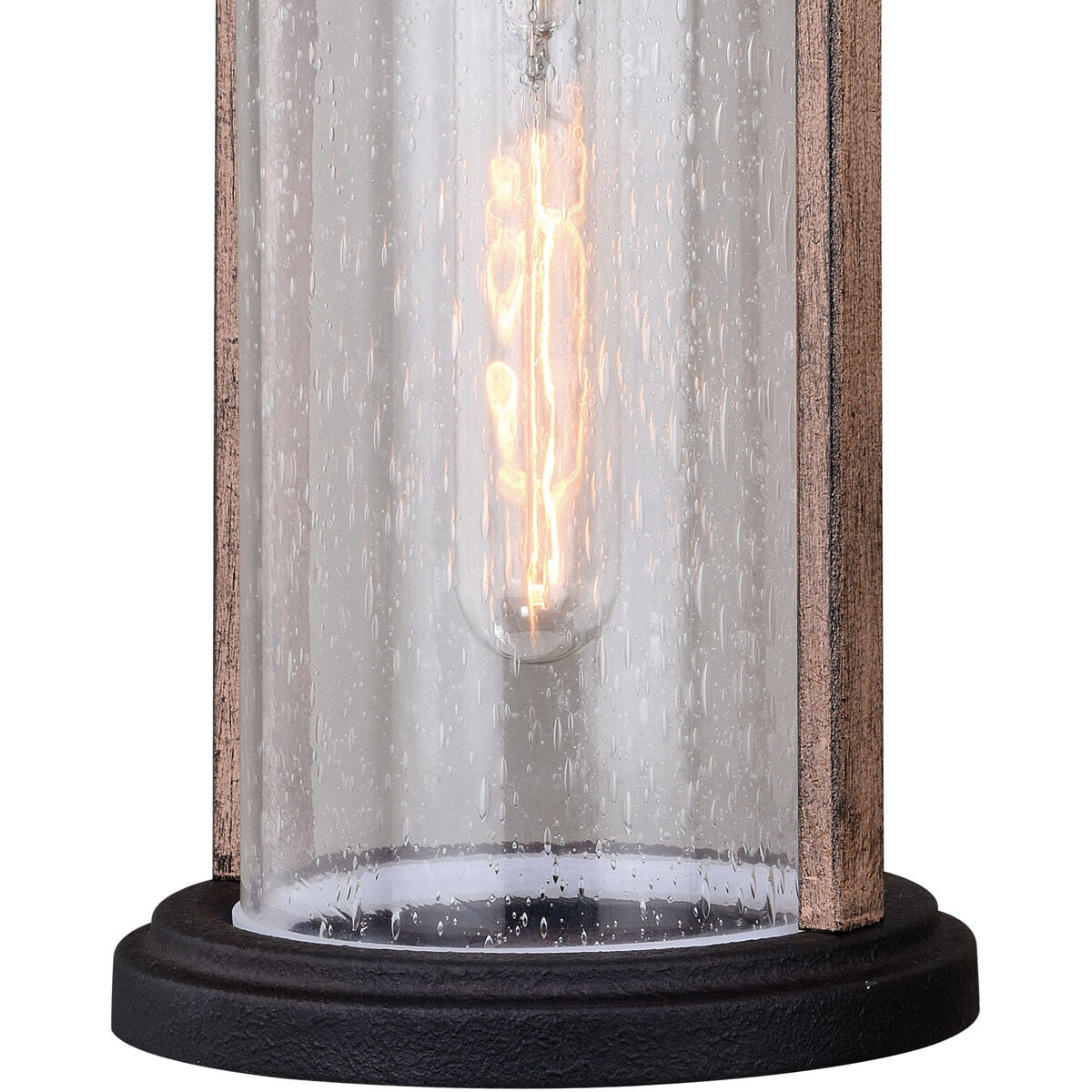 Cumberland LED 16.25 inch Textured Dark Bronze and Burnished Oak Outdoor Wall