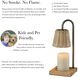 Ridgley 13.25 inch 50 watt Antique Brass Candlewarmer Lamp Portable Light, Simplee Adesso