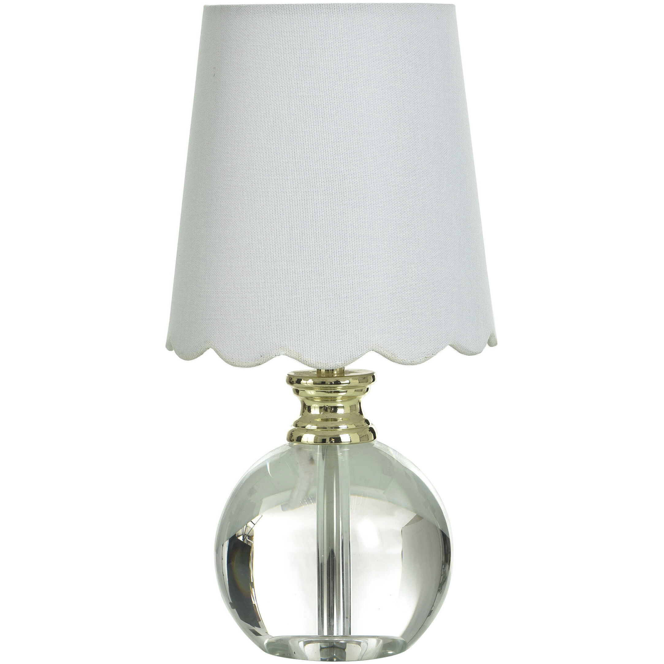 Beatrice 14 inch 40 watt Clear and Polished Gold Table Lamp Portable Light