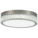 Chevron LED 15.75 inch Brushed Nickel Flush Mount Ceiling Light