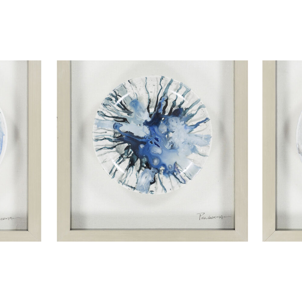 Stella Light Grey Wall Art, Rectangle