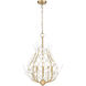 Claudine 5 Light 24 inch Modern Gold Chandelier Ceiling Light