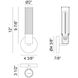 Klarice Wall Sconce Wall Light in Matte Black