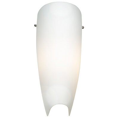 Daphne 1 Light 5.5 inch Brushed Steel ADA Wall Sconce Wall Light in Opal