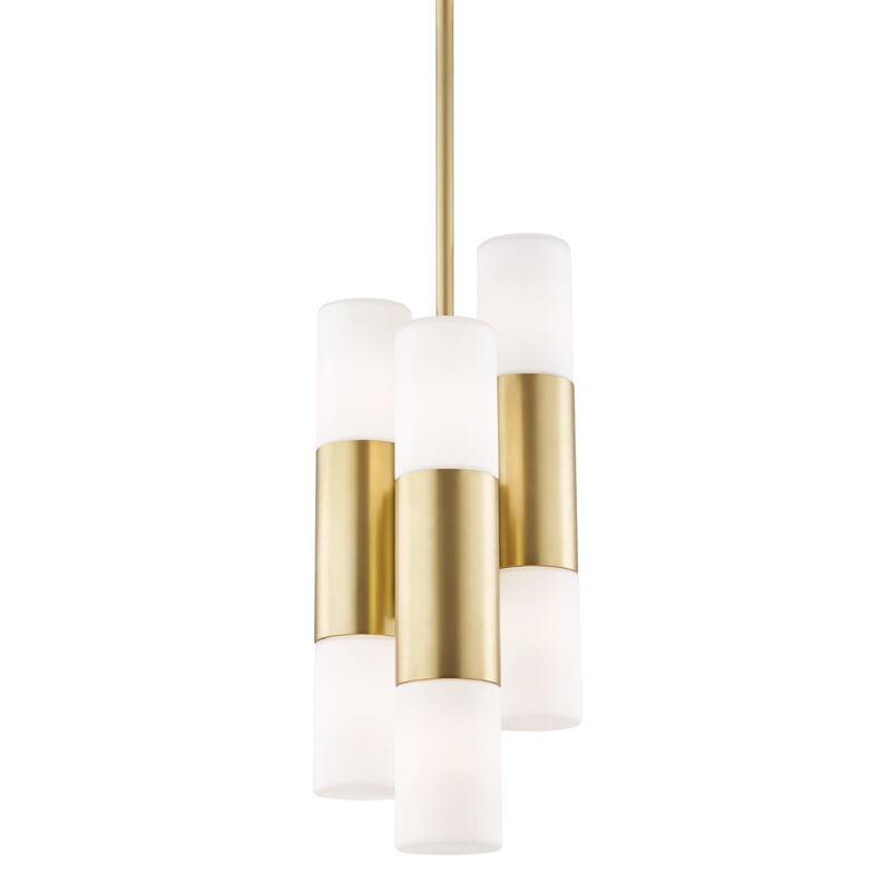 Lola LED 7.5 inch Aged Brass Pendant Ceiling Light