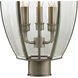 Ashford 3 Light 23 inch Antique Nickel Outdoor Post Light