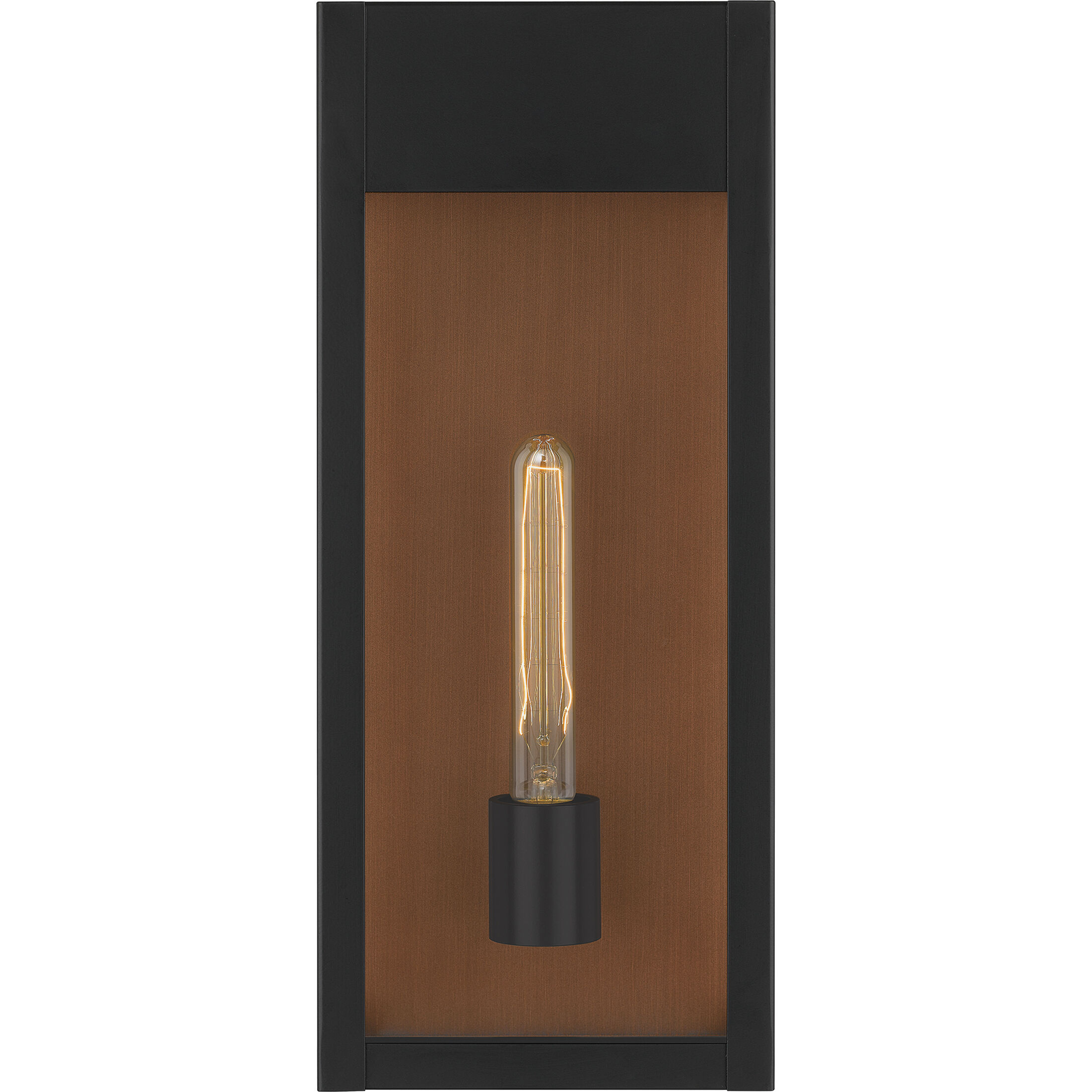 Maren 1 Light 18 inch Matte Black Outdoor Wall Lantern, Large