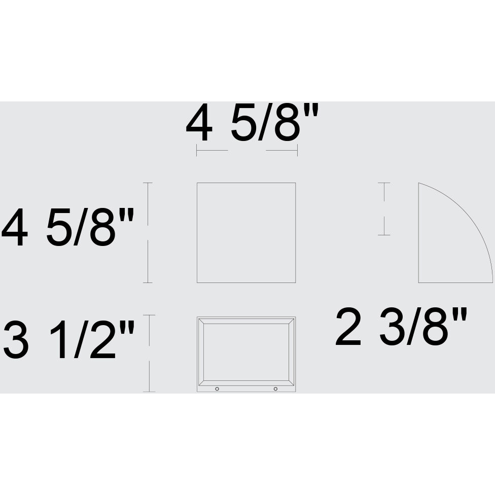 Slope LED 4.63 inch Sand Black Outdoor Wall Sconce