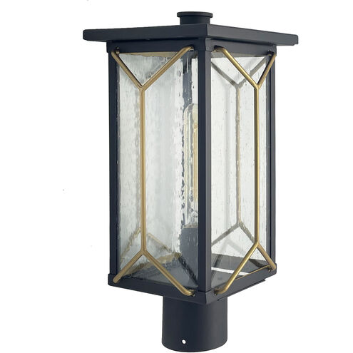 Hillside Manor 1 Light 19 inch Black Outdoor Post, Great Outdoors