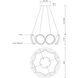 Oros LED 24 inch Black Chandelier Ceiling Light