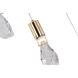 Canada 10 Light 10 inch Brushed Gold Chandelier Ceiling Light