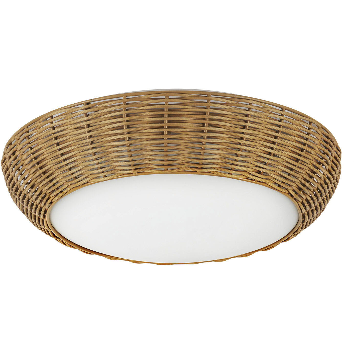 Alora Mood Merida 2 Light 14.88 inch Rattan Flush Mount Ceiling Light