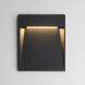 Steps LED 9.5 inch Black Outdoor Wall Mount