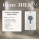 Atlas Irene-3HLK 60 inch Textured Bronze with Matte Black Blades Flush Mount Paddle Fan