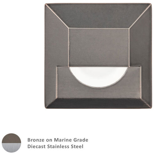Tyler 12 4 watt Stainless Steel Coated in Bronze Path Lighting in 3000K, Bronzed Stainless Steel, WAC Landscape