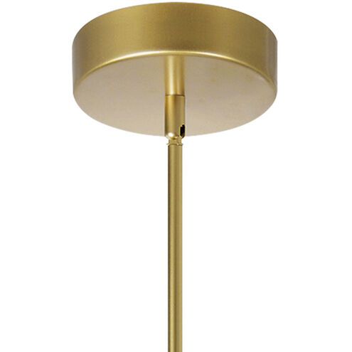 Oskil LED 31 inch Satin Gold Chandelier Ceiling Light