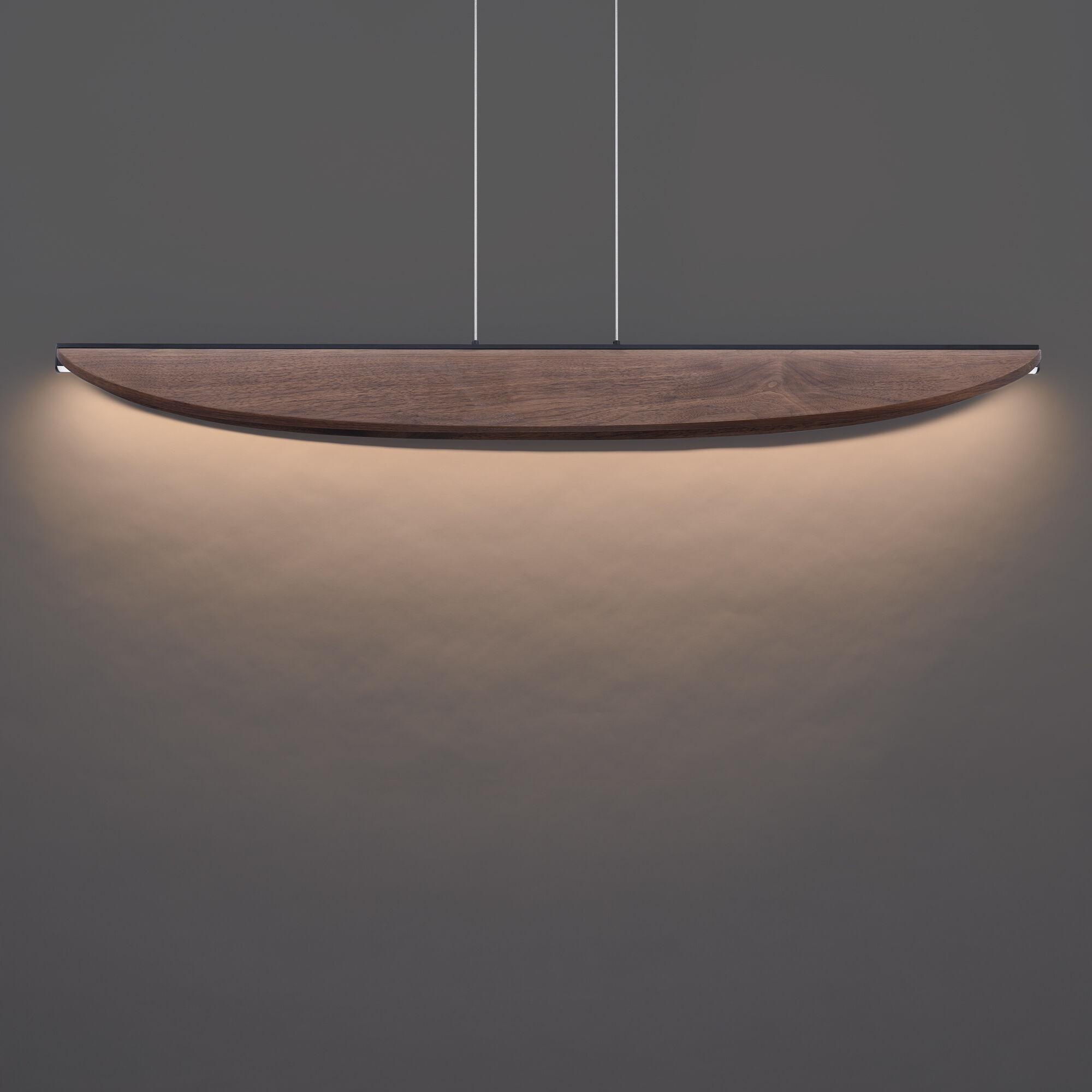 Kiefer LED 6 inch Black and Dark Walnut Indoor Hanging Lighting Ceiling Light