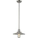 Franklin Restoration Halophane 1 Light 8.5 inch Brushed Satin Nickel Mini Pendant Ceiling Light in Incandescent, Clear Halophane Glass, Franklin Restoration