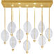 Embark 17 Light 59 inch Gold Pendant Ceiling Light