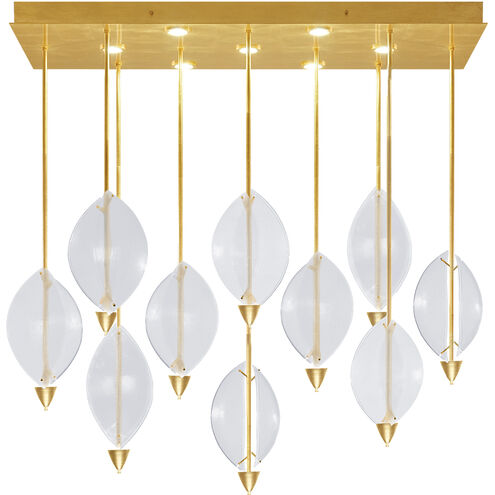 Embark 17 Light 59 inch Gold Pendant Ceiling Light