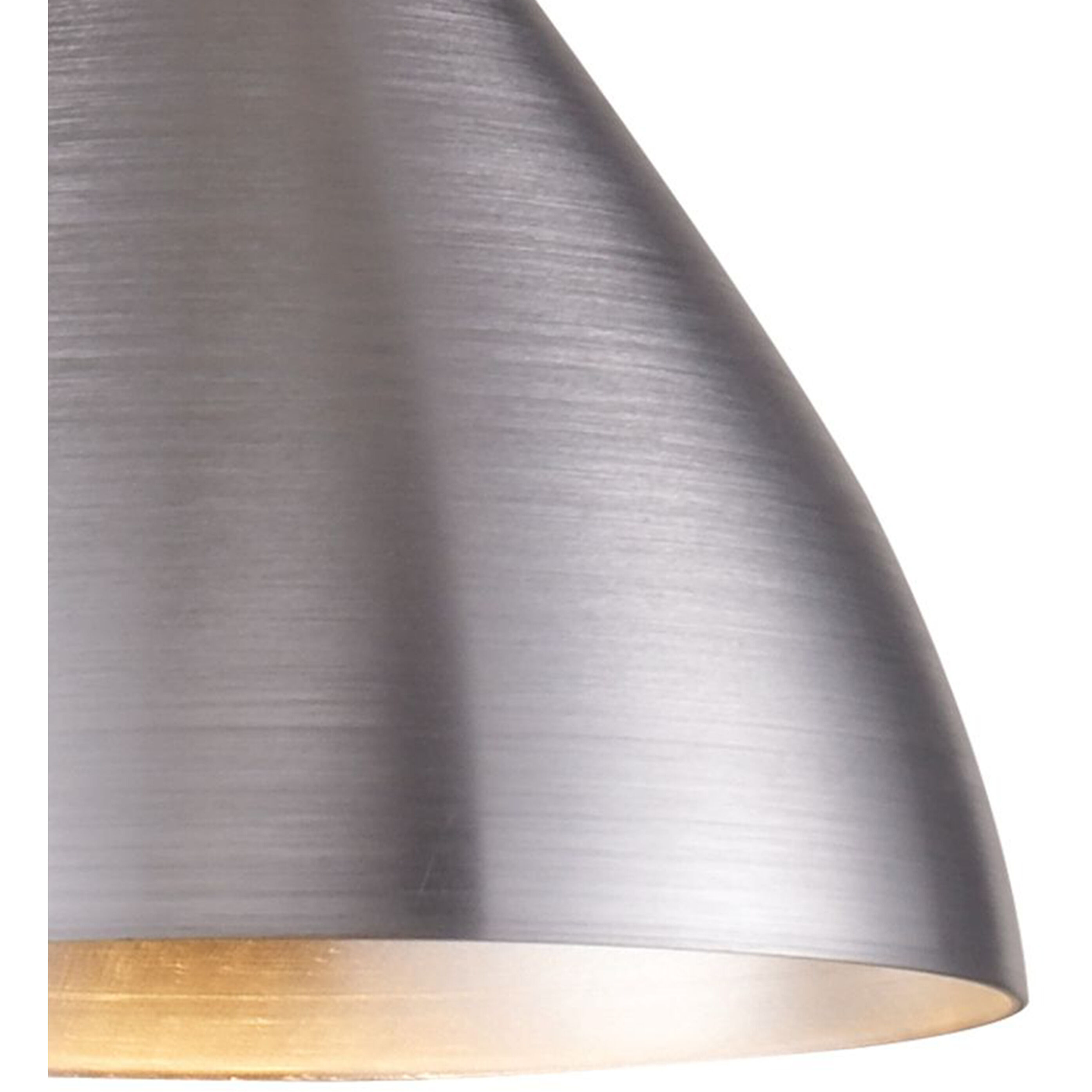 Spun Aluminum 1 Light 7 inch Aluminum Mini Pendant Ceiling Light