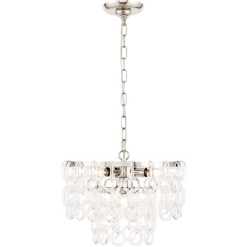 Debutante 5 Light 16 inch Polished Nickel Pendant Ceiling Light, Urban Classic
