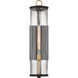 Cara 1 Light 27.5 inch Legacy Brass and Dark Matte Black Outdoor Wall Sconce