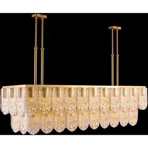 Mariner Luxury LED 19.69 inch Antique Gold Plated Chandelier Ceiling Light