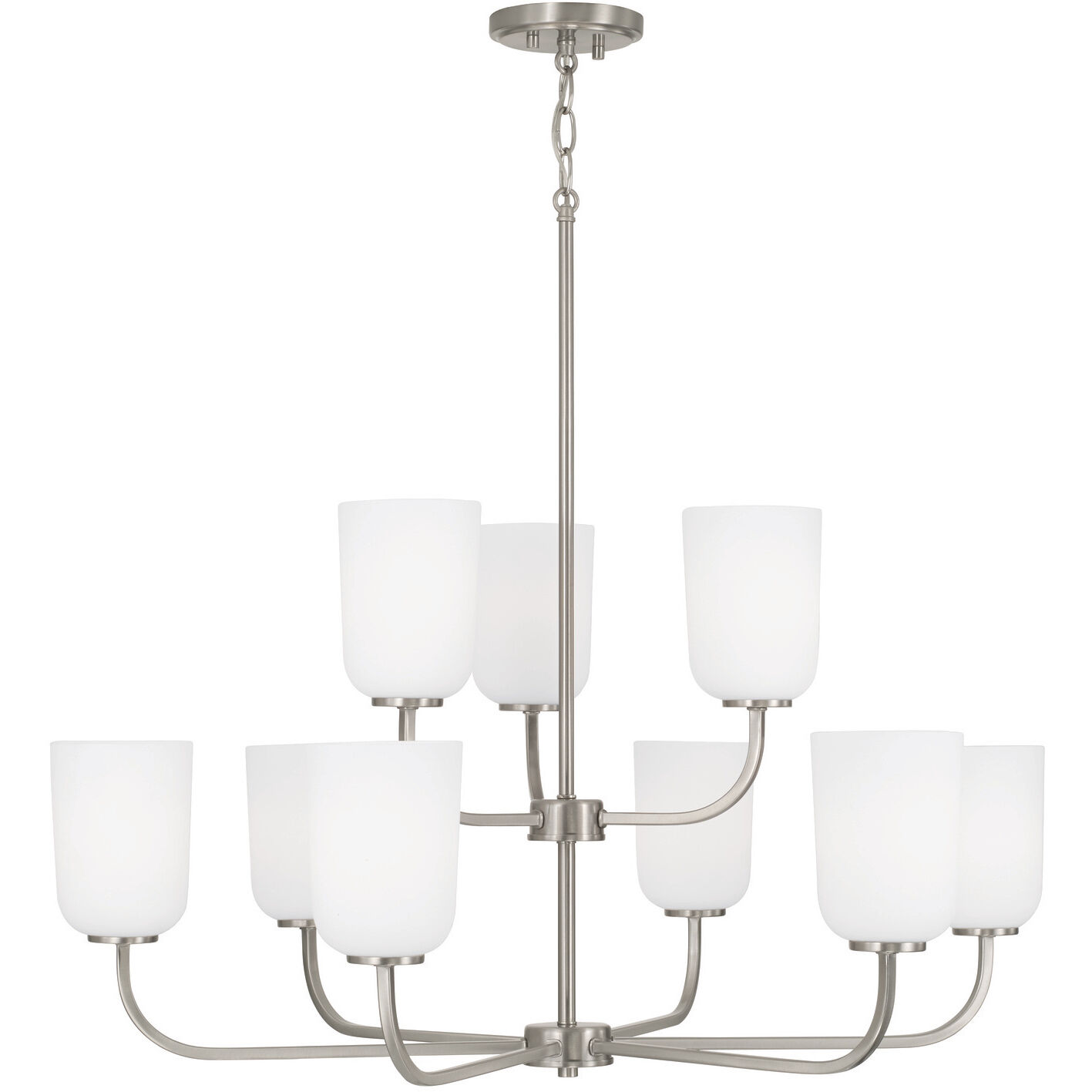 Lawson 9 Light 32 inch Brushed Nickel Chandelier Ceiling Light