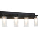 Kristof LED 27.5 inch Black Wall Sconce Wall Light