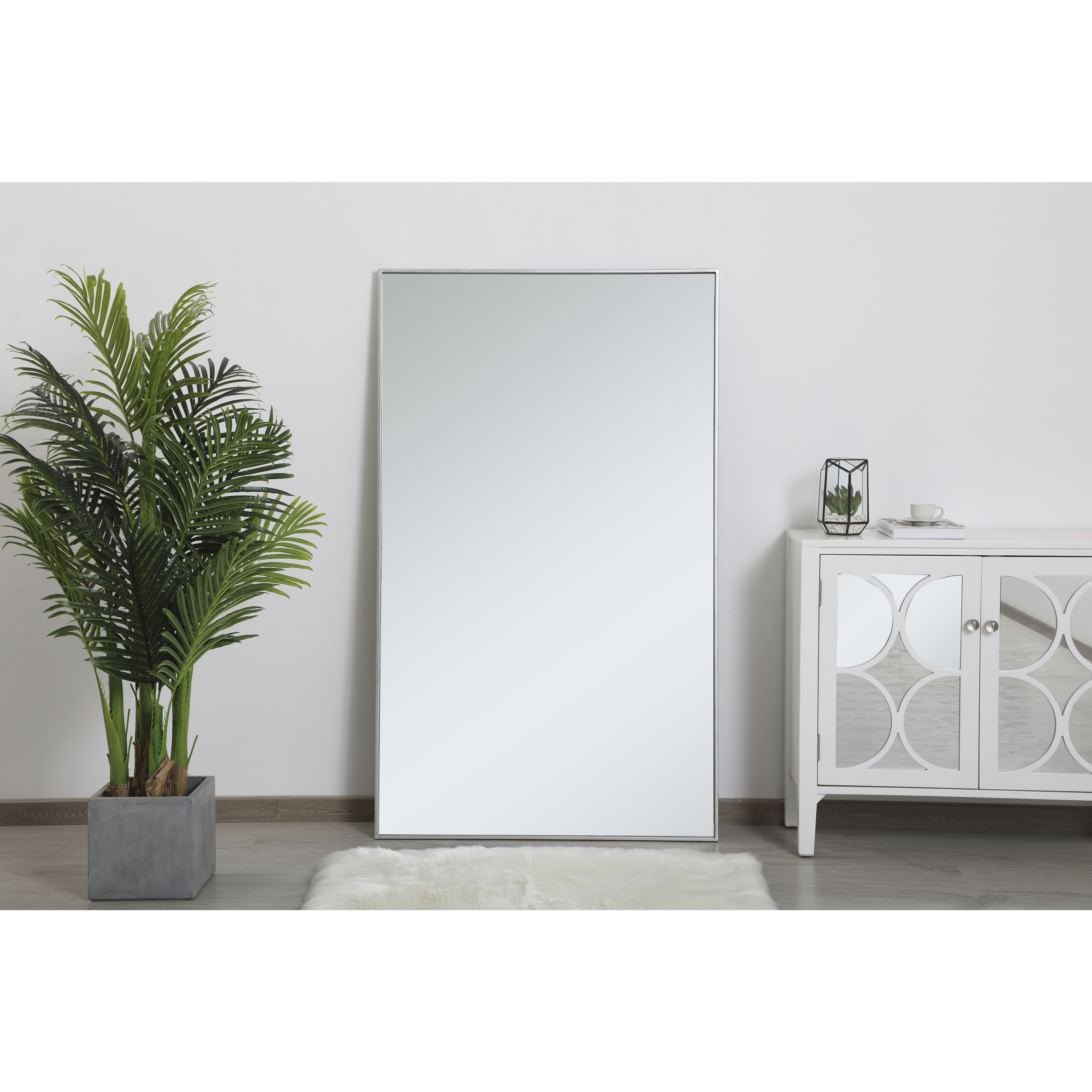 Monet 60 X 36 inch Silver Wall Mirror