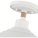 Journey 1 Light 12 inch Natural White Semi-Flush Mount Ceiling Light