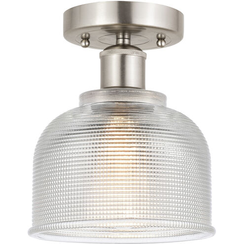 Dayton 1 Light 5.5 inch Brushed Satin Nickel Semi-Flush Mount Ceiling Light